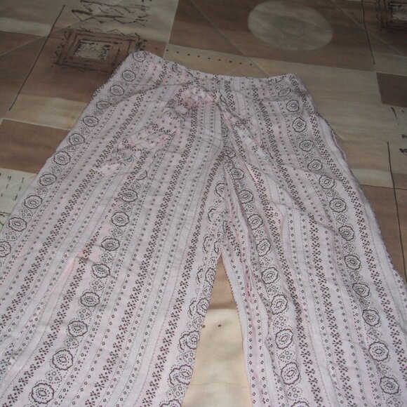 Forever 21 Hippie Flared Pants Womens Size S Lightweight - Picture 1 of 9